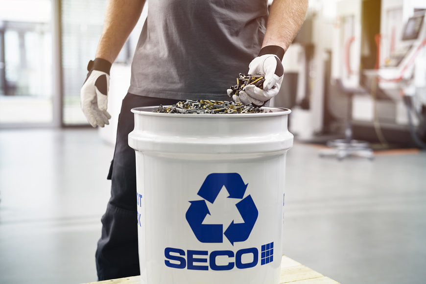 재활용은 Seco Tools가 순환적 경제를 실현하기 위해 세운 야심 찬 목표의 핵심 요소입니다